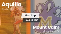 Matchup: Aquilla vs. Mount Calm  2017