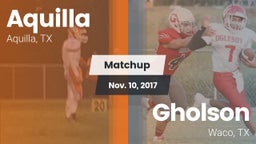 Matchup: Aquilla vs. Gholson  2017
