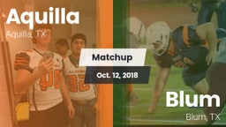 Matchup: Aquilla vs. Blum  2018