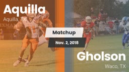 Matchup: Aquilla vs. Gholson  2018