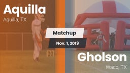 Matchup: Aquilla vs. Gholson  2019