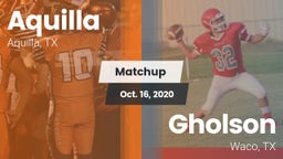 Matchup: Aquilla vs. Gholson  2020