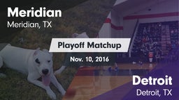 Matchup: Meridian vs. Detroit  2016
