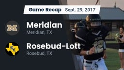 Recap: Meridian  vs. Rosebud-Lott  2017