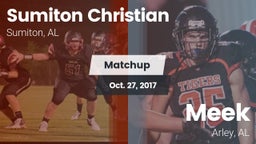 Matchup: Sumiton Christian vs. Meek  2017