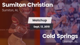 Matchup: Sumiton Christian vs. Cold Springs  2019