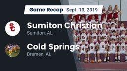 Recap: Sumiton Christian  vs. Cold Springs  2019