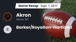 Recap: Akron  vs. Barker/Royalton-Hartland 2017