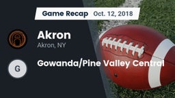 Recap: Akron  vs. Gowanda/Pine Valley Central 2018