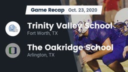 Recap: Trinity Valley School vs. The Oakridge School 2020