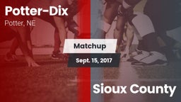 Matchup: Potter-Dix vs. Sioux County 2017