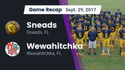 Recap: Sneads  vs. Wewahitchka  2017