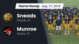 Recap: Sneads  vs. Munroe  2018