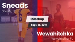 Matchup: Sneads vs. Wewahitchka  2018