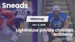 Matchup: Sneads vs. Lighthouse private christian academy 2018