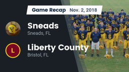 Recap: Sneads  vs. Liberty County  2018