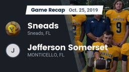 Recap: Sneads  vs. Jefferson Somerset  2019