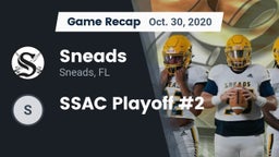 Recap: Sneads  vs. SSAC Playoff #2 2020