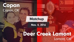 Matchup: Copan vs. Deer Creek Lamont  2016