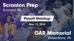 Matchup: Scranton Prep vs. GAR Memorial  2016