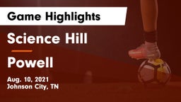 Science Hill  vs Powell  Game Highlights - Aug. 10, 2021