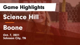 Science Hill  vs Boone  Game Highlights - Oct. 7, 2021