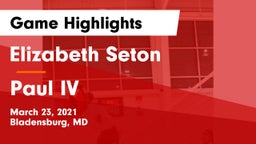 Elizabeth Seton  vs Paul IV Game Highlights - March 23, 2021
