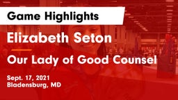 Elizabeth Seton  vs Our Lady of Good Counsel  Game Highlights - Sept. 17, 2021