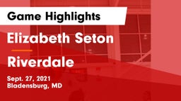 Elizabeth Seton  vs Riverdale  Game Highlights - Sept. 27, 2021