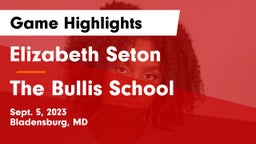 Elizabeth Seton  vs The Bullis School Game Highlights - Sept. 5, 2023