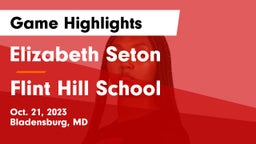 Elizabeth Seton  vs Flint Hill School Game Highlights - Oct. 21, 2023