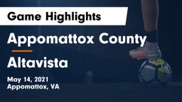 Appomattox County  vs Altavista  Game Highlights - May 14, 2021