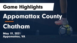 Appomattox County  vs Chatham  Game Highlights - May 19, 2021