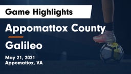 Appomattox County  vs Galileo  Game Highlights - May 21, 2021
