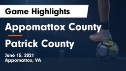 Appomattox County  vs Patrick County  Game Highlights - June 15, 2021