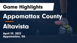 Appomattox County  vs Altavista Game Highlights - April 29, 2022