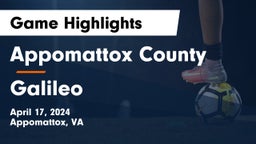 Appomattox County  vs Galileo Game Highlights - April 17, 2024