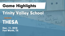 Trinity Valley School vs THESA Game Highlights - Dec. 11, 2018