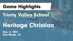 Trinity Valley School vs Heritage Christian  Game Highlights - Dec. 4, 2021