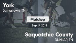 Matchup: York Institute vs. Sequatchie County  2016