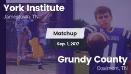 Matchup: York Institute vs. Grundy County  2017