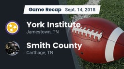 Recap: York Institute vs. Smith County  2018