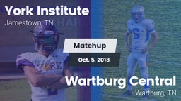 Matchup: York Institute vs. Wartburg Central  2018