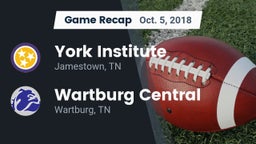 Recap: York Institute vs. Wartburg Central  2018