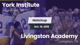 Matchup: York Institute vs. Livingston Academy 2018