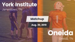 Matchup: York Institute vs. Oneida  2019