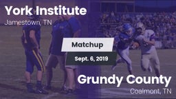 Matchup: York Institute vs. Grundy County  2019