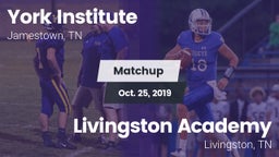 Matchup: York Institute vs. Livingston Academy 2019