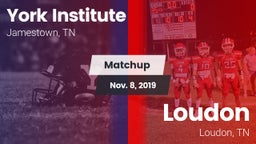 Matchup: York Institute vs. Loudon  2019
