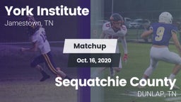 Matchup: York Institute vs. Sequatchie County  2020
